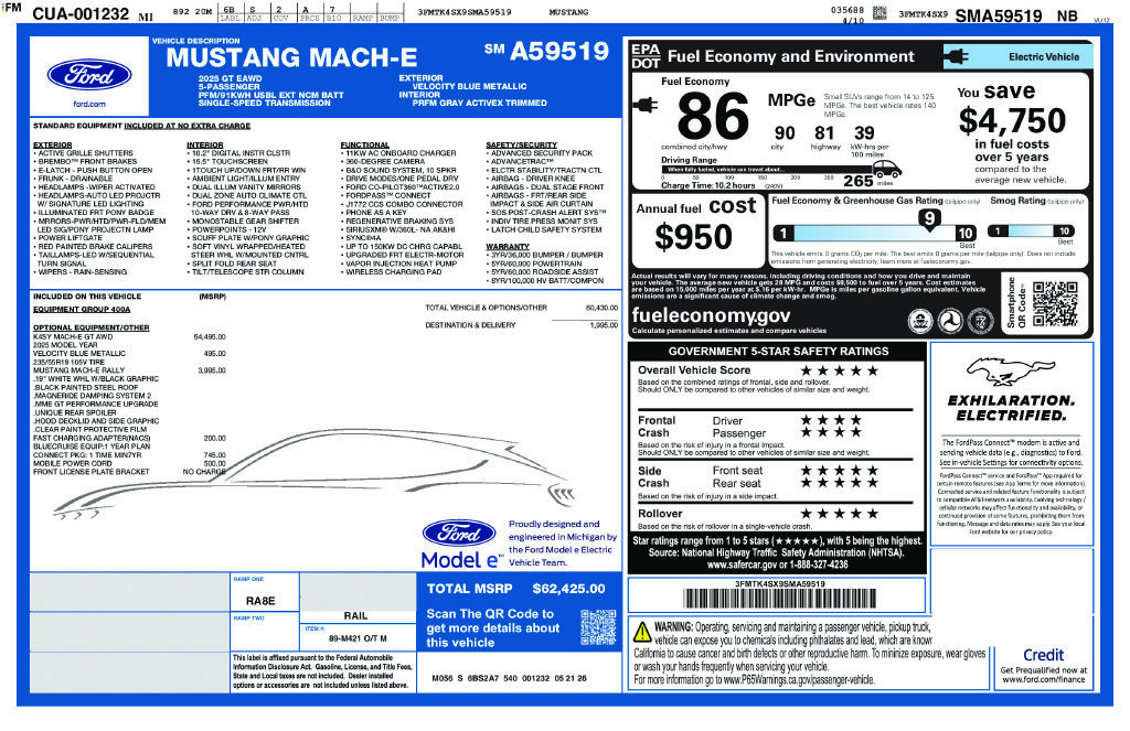 Used 2025 Ford Mustang Mach-E GT AWD/4WD image 6