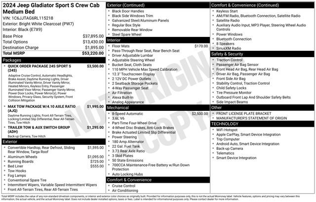 Used 2024 Jeep Gladiator Sport image 2