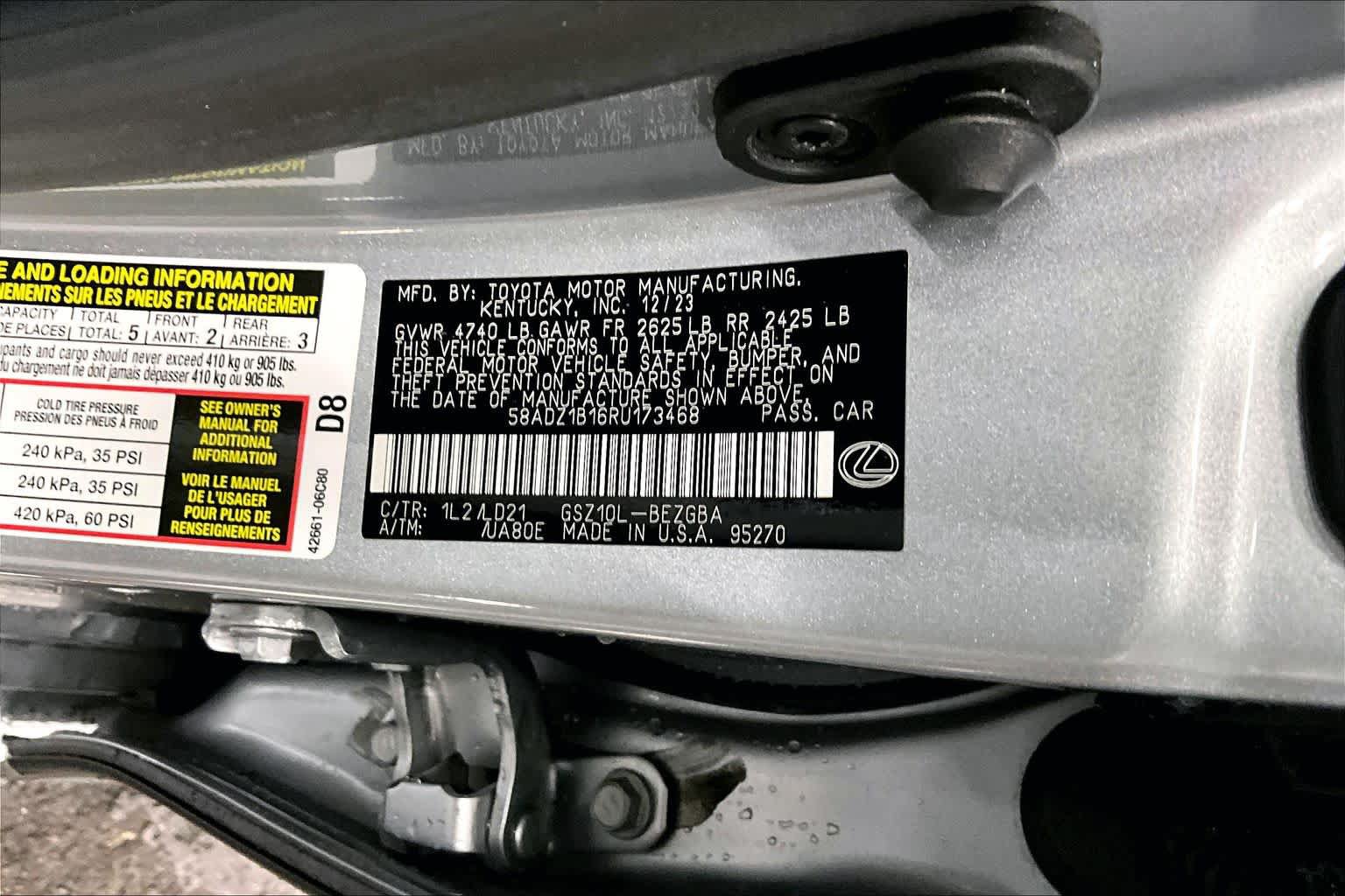 Used 2024 Lexus ES 350 w/ Premium Package FWD image 37