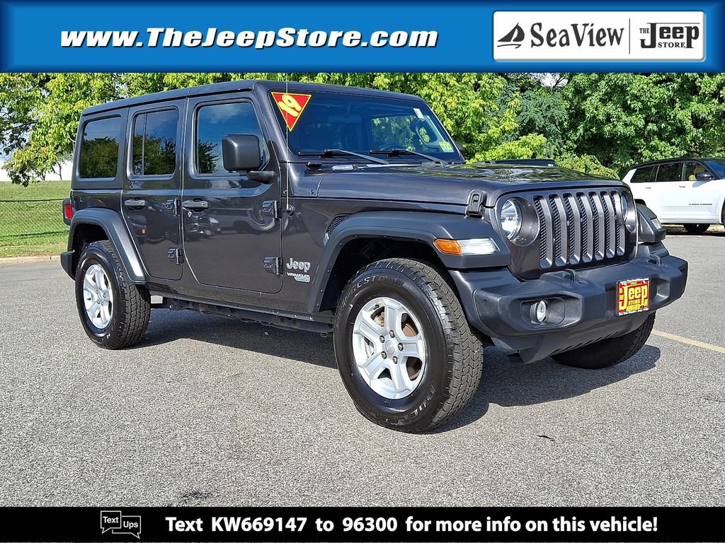 Certified 2019 Jeep Wrangler Unlimited Sport S