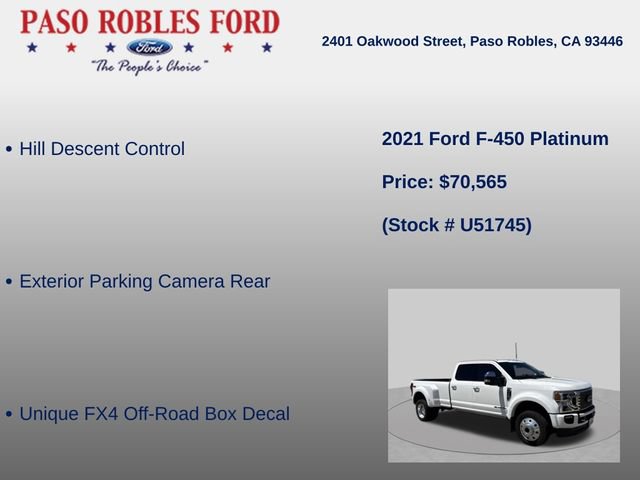 Used 2021 Ford F450 Platinum w/ FX4 Off-Road Package AWD/4WD image 6
