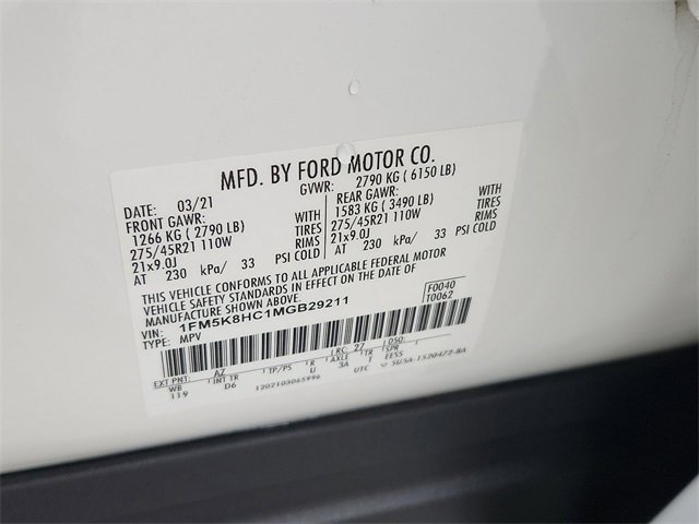 Used 2021 Ford Explorer Platinum w/ Equipment Group 601A image 15