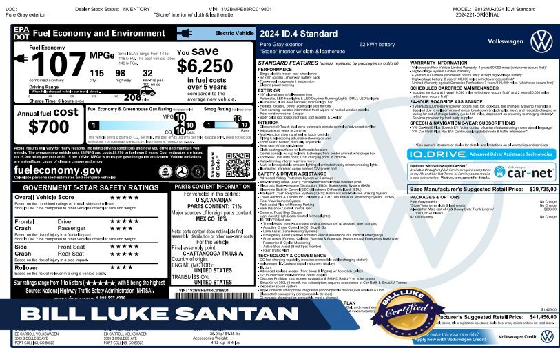Used 2024 Volkswagen ID.4 2WD 360° Tour