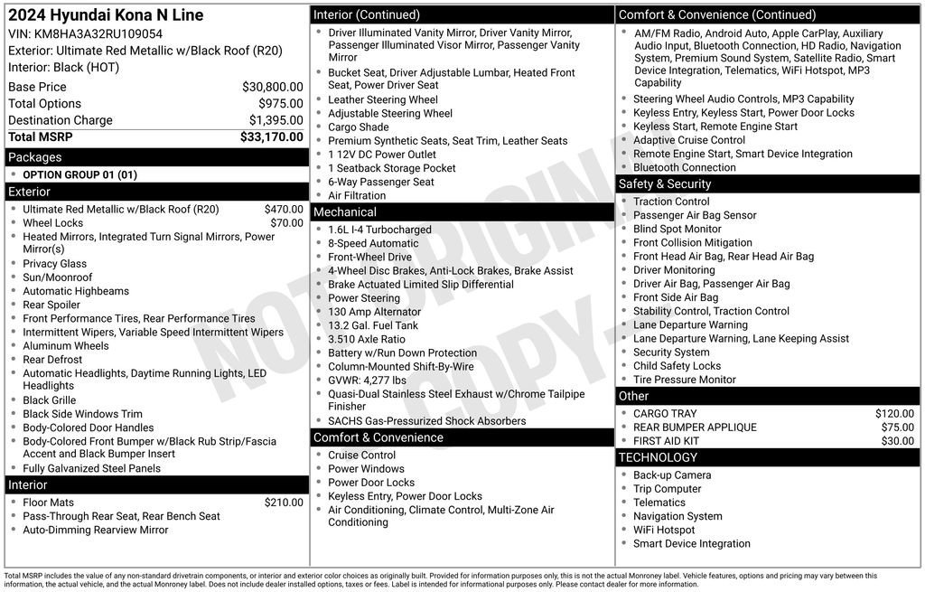 Certified 2024 Hyundai Kona N Line image 33