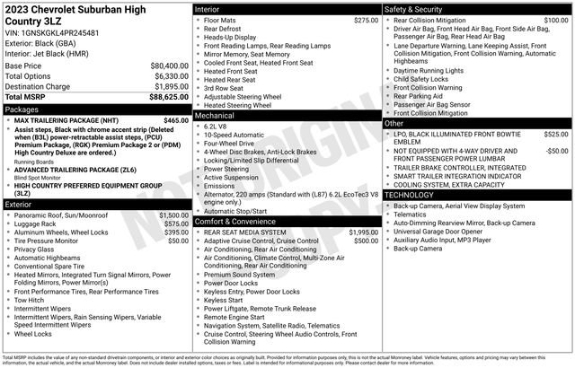 Certified 2023 Chevrolet Suburban High Country w/ Max Trailering Package video 2