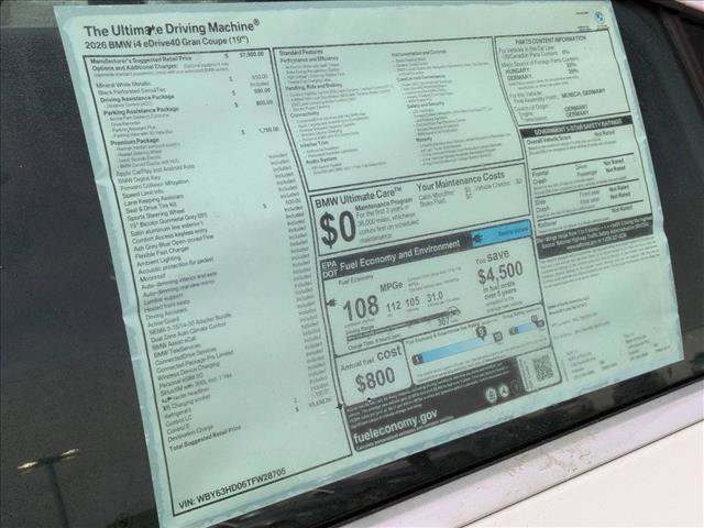 New 2026 BMW i4 eDrive40 w/ Premium Package RWD image 19