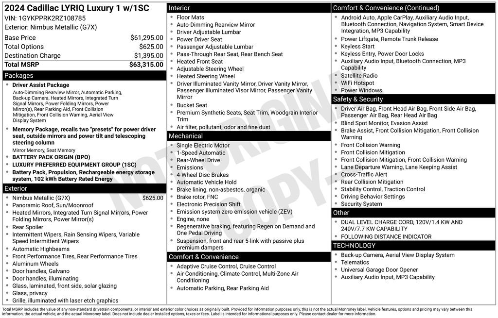 Used 2024 Cadillac Lyriq Luxury image 7