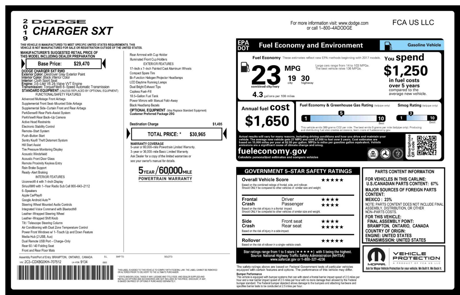 Used 2019 Dodge Charger SXT image 47