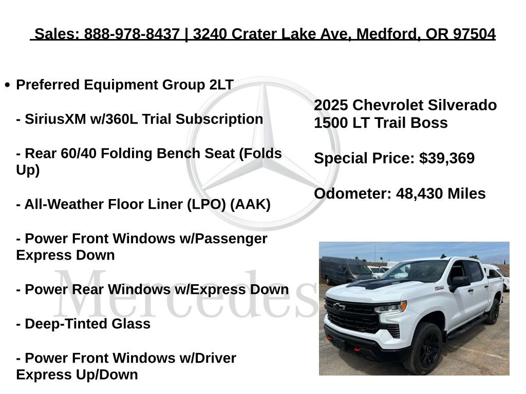 Used 2025 Chevrolet Silverado 1500 LT Trail Boss w/ Protection Package AWD/4WD image 6