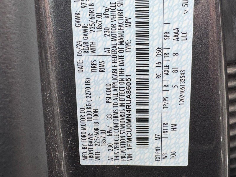 Used 2024 Ford Escape ST-Line w/ Tech Pack #1 FWD image 23