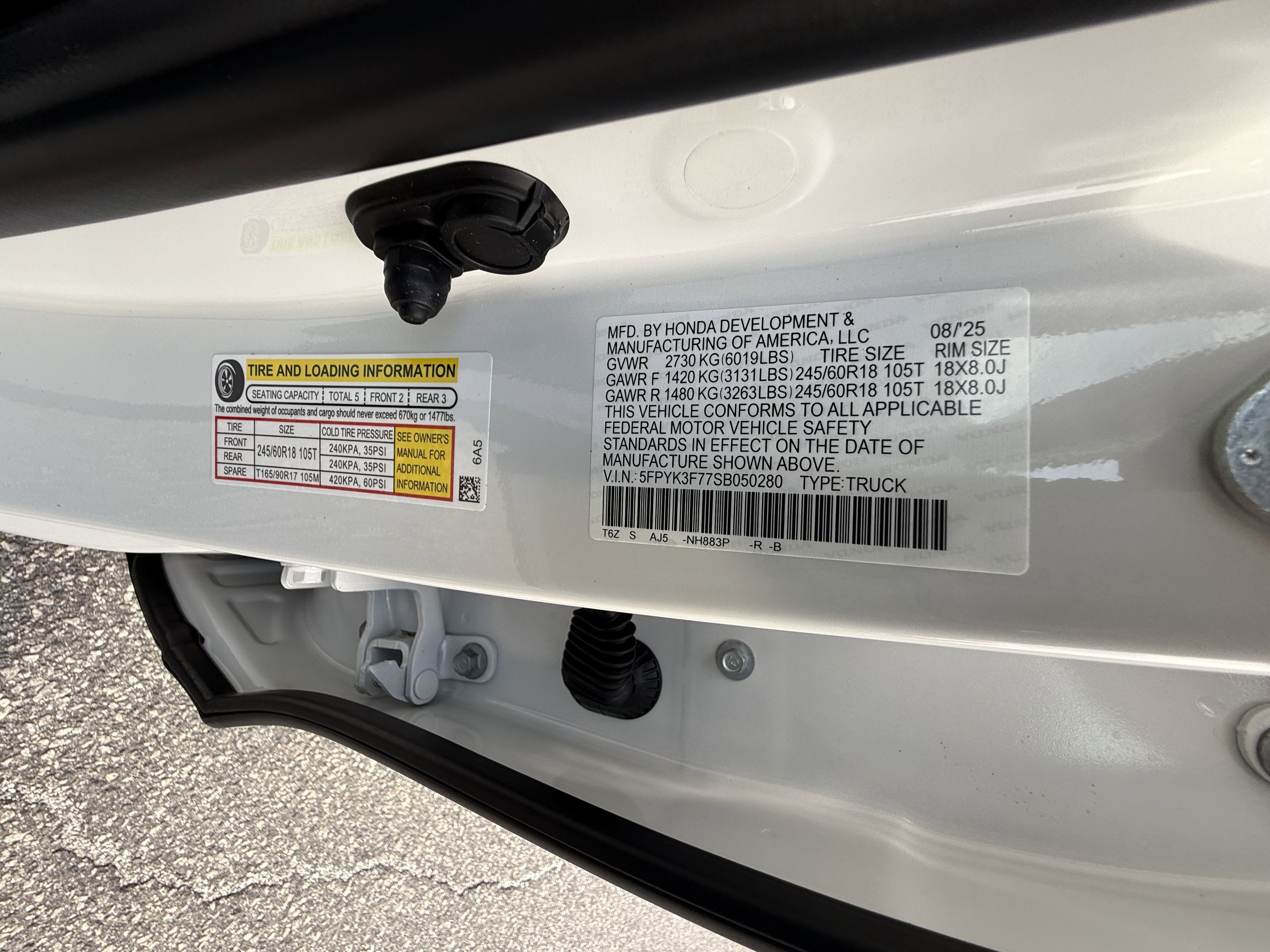 New 2025 Honda Ridgeline TrailSport+ image 15