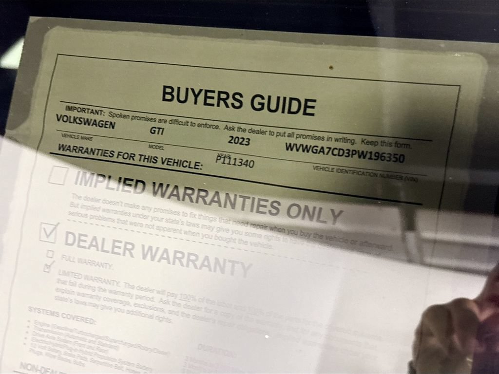 Certified 2023 Volkswagen GTI S FWD image 24