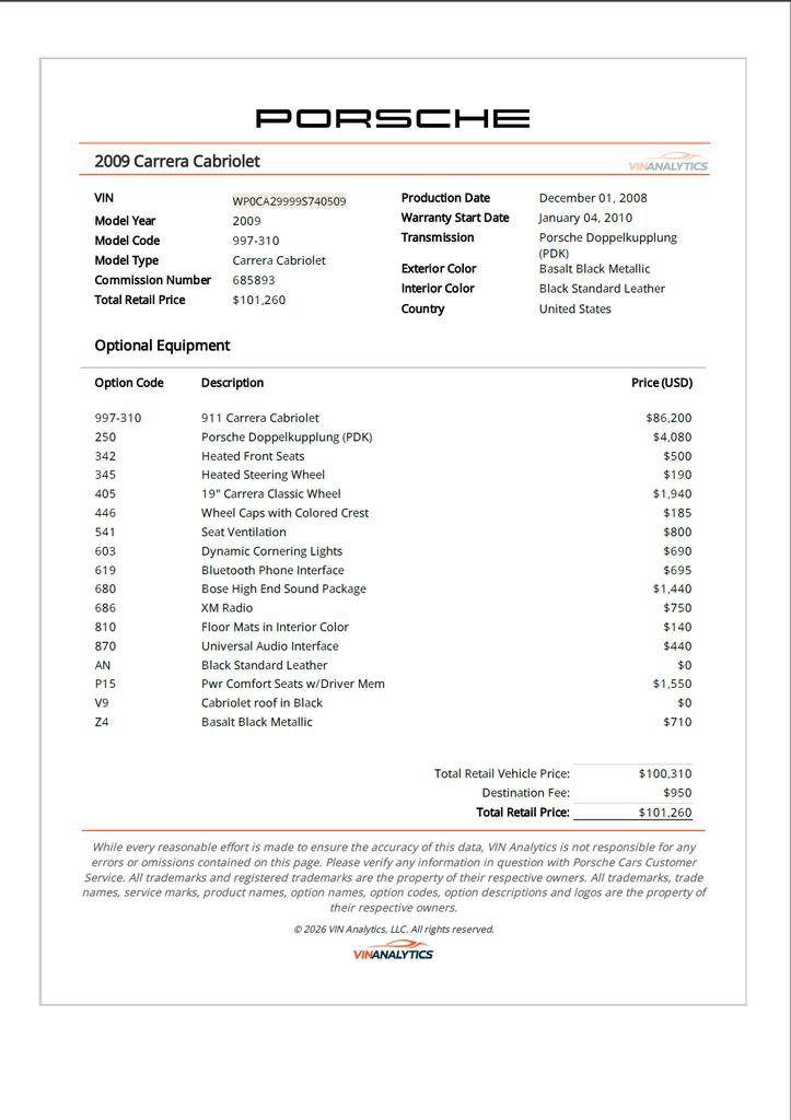 Used 2009 Porsche 911 Carrera image 3