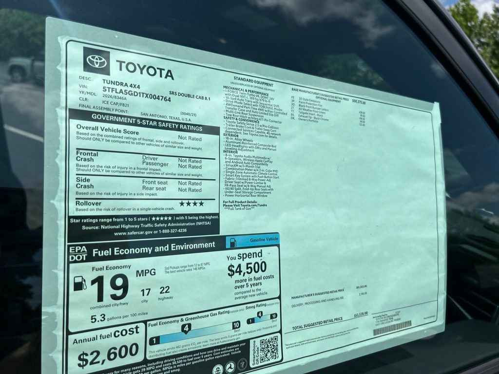 New 2026 Toyota Tundra SR5 AWD/4WD image 30