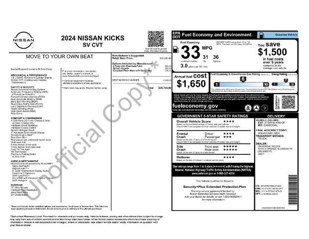 Certified 2024 Nissan Kicks SV image 28