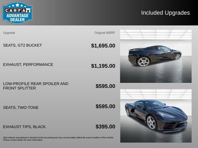 Used 2025 Chevrolet Corvette Stingray Preferred Cpe w/ Battery Protection Package RWD image 3