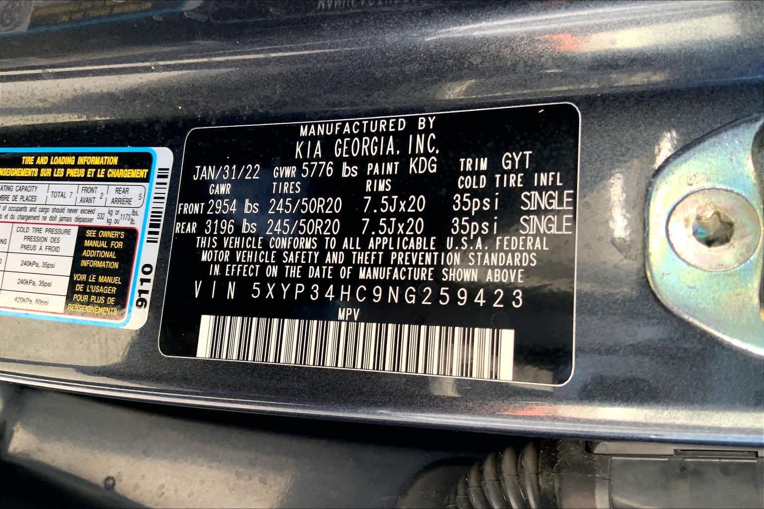 Used 2022 Kia Telluride EX w/ EX Premium Package FWD image 33