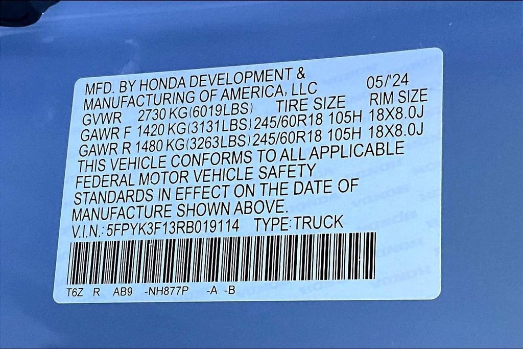 Used 2024 Honda Ridgeline Sport image 14