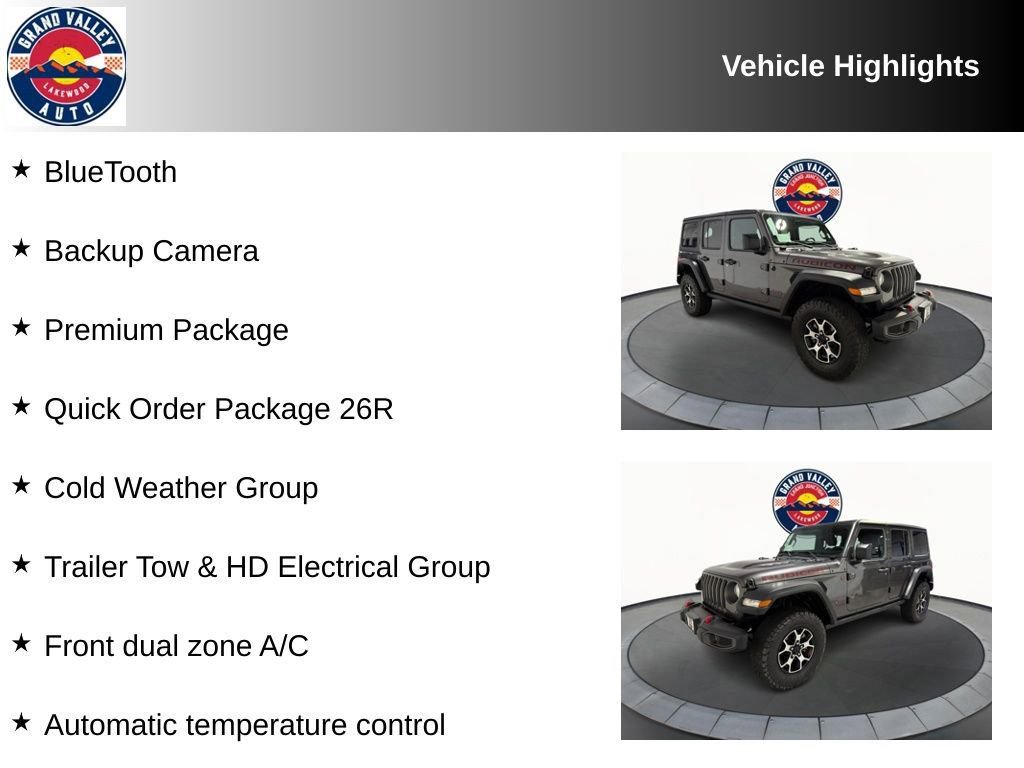 Used 2021 Jeep Wrangler Unlimited Rubicon w/ Cold Weather Group image 2