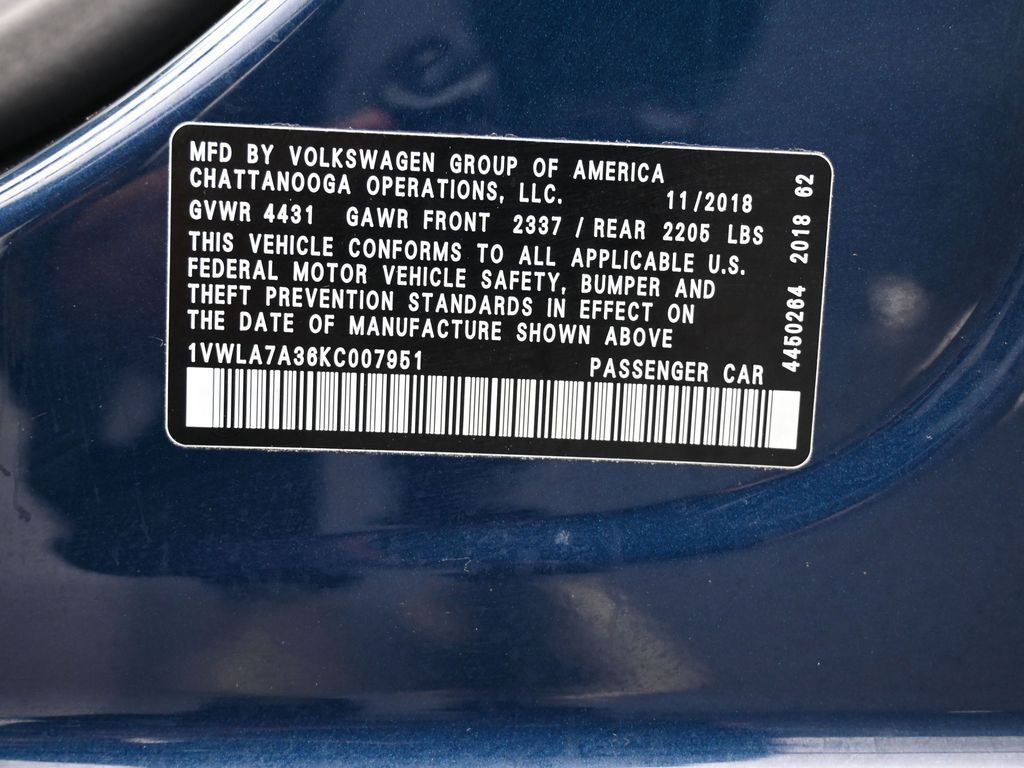 Used 2019 Volkswagen Passat 2.0T Wolfsburg image 26