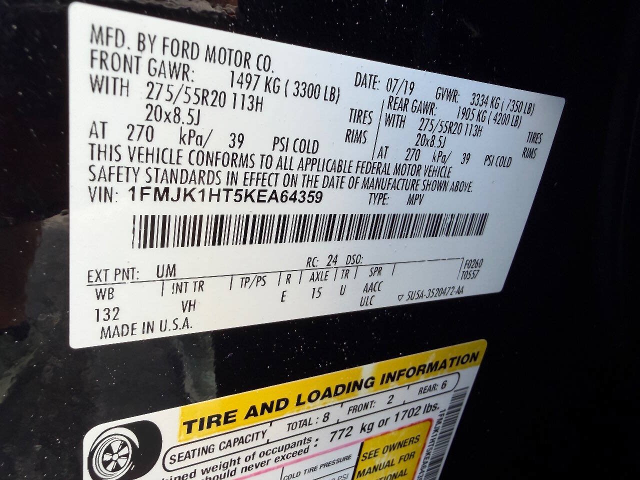 Used 2019 Ford Expedition Max XLT w/ Equipment Group 202A RWD image 25