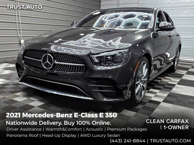 Used 2021 Mercedes-Benz E 350 4MATIC Sedan image 1