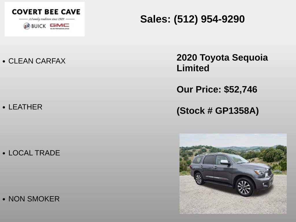 Used 2020 Toyota Sequoia Limited w/ Safety & Convenience Package RWD image 6