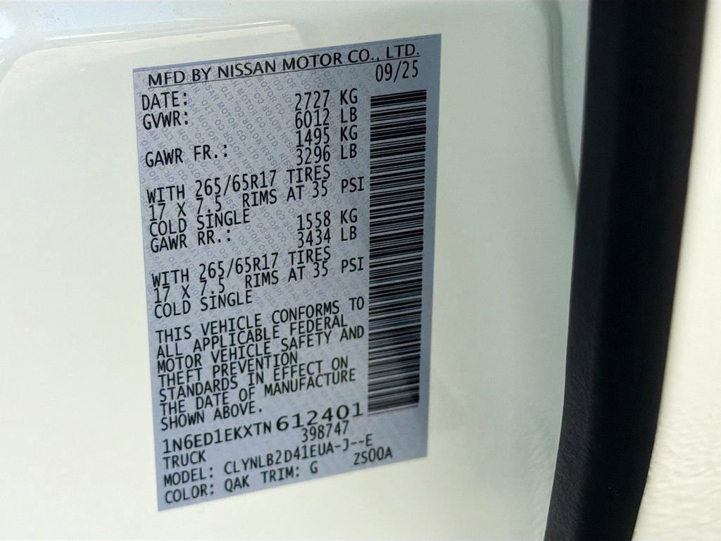 New 2026 Nissan Frontier SV w/ Tow Package image 31