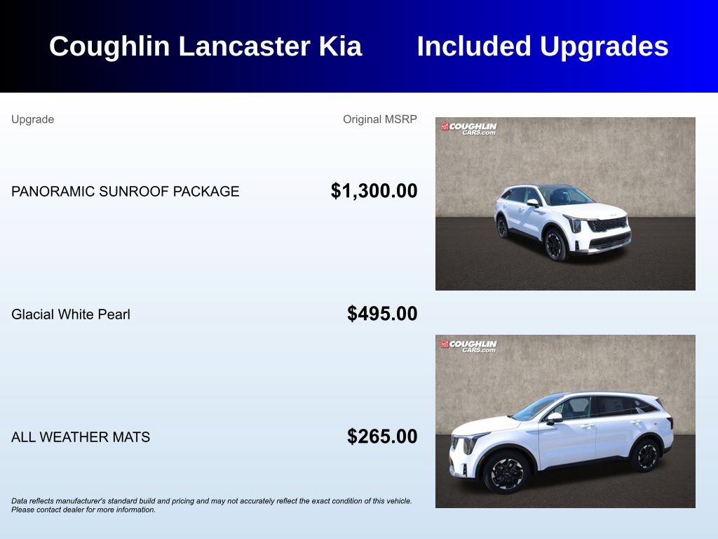 Used 2025 Kia Sorento S w/ Panoramic Sunroof Package FWD image 3