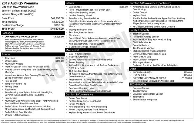 Used 2019 Audi Q5 2.0T Premium w/ Convenience Package image 6