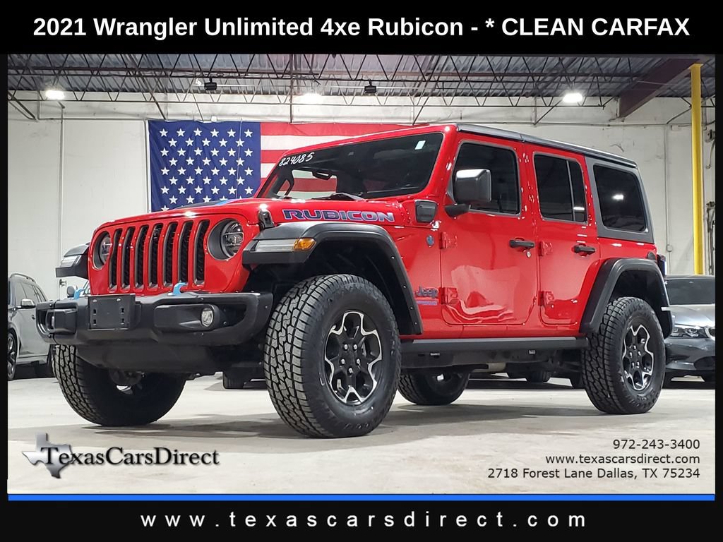 Used 2021 Jeep Wrangler Unlimited Rubicon 4xe w/ Dual Top Group