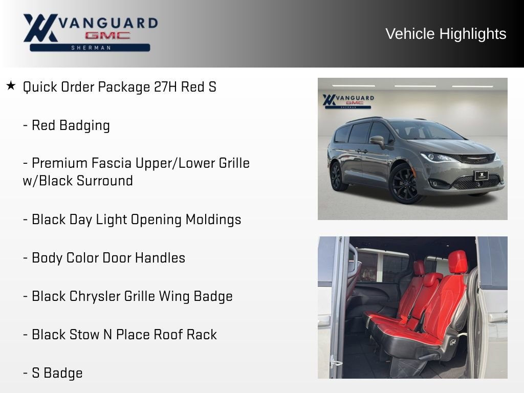 Used 2020 Chrysler Pacifica Limited w/ Quick Order Package 27H Red S FWD image 11