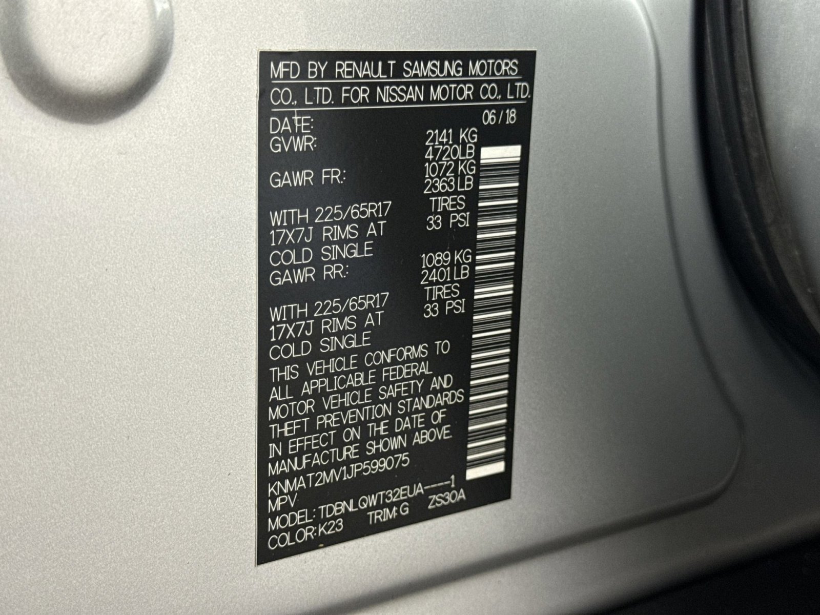 Used 2018 Nissan Rogue SV image 27