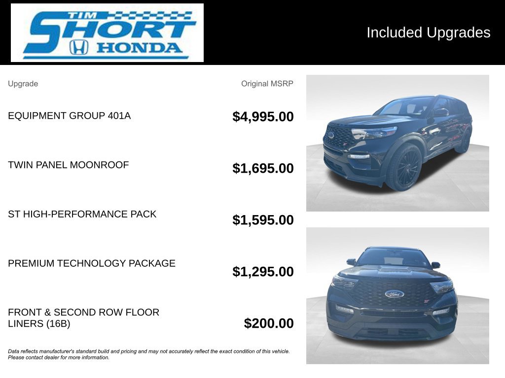 Used 2022 Ford Explorer ST w/ Equipment Group 401A AWD/4WD image 6