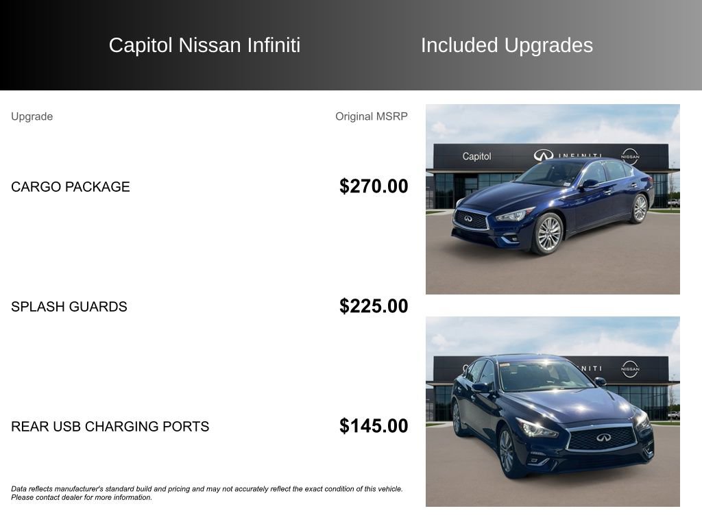 Used 2022 INFINITI Q50 Luxe w/ Cargo Package image 8