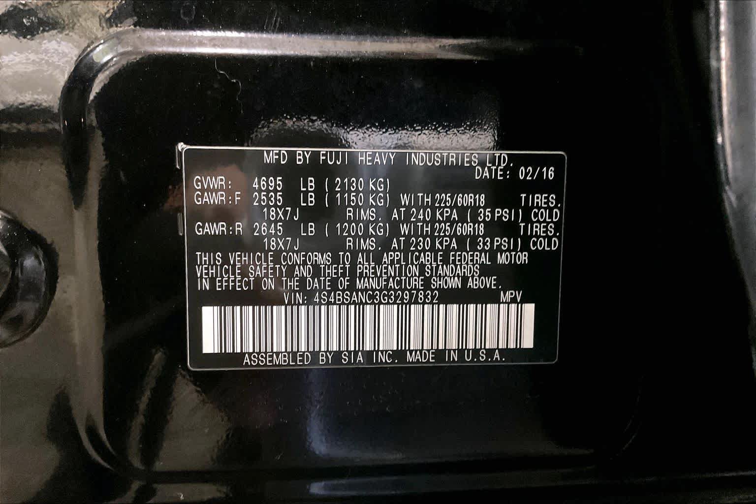 Used 2016 Subaru Outback 2.5i Limited AWD/4WD image 37