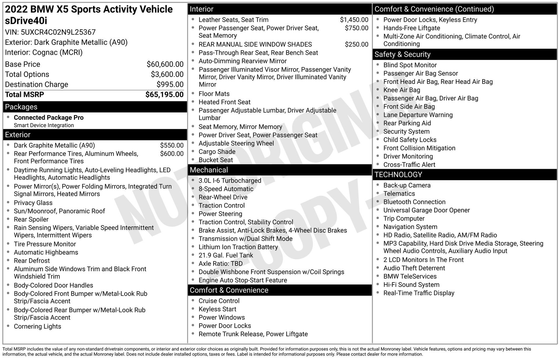 Used 2022 BMW X5 sDrive40i RWD image 45