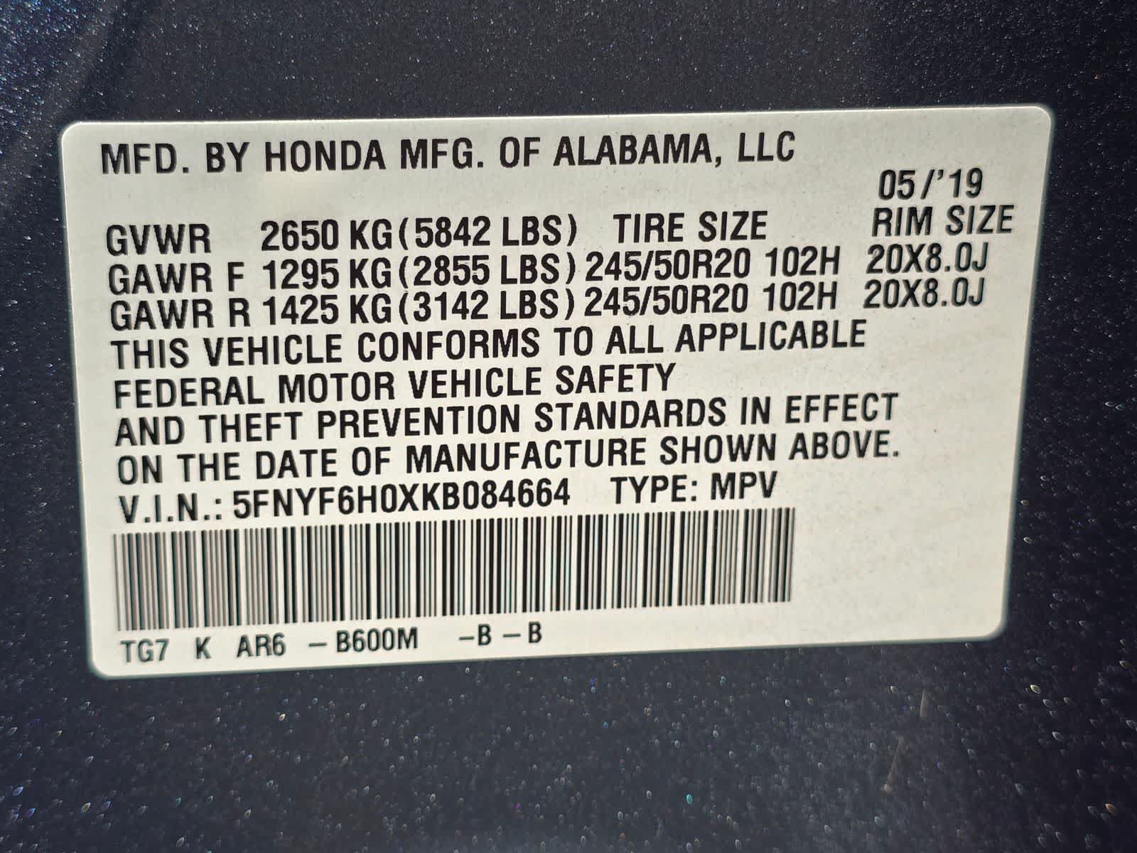 Used 2019 Honda Pilot Elite image 33