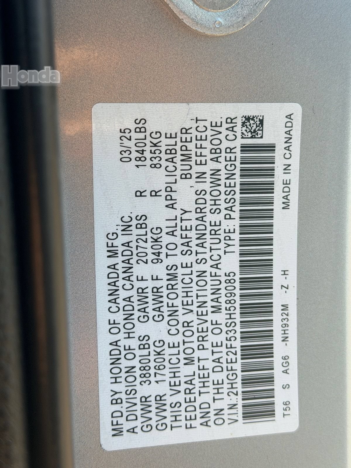 Used 2025 Honda Civic Sport image 31