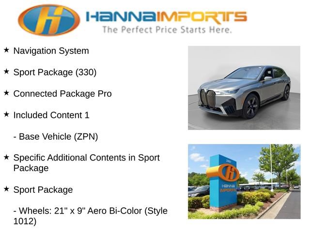 Used 2023 BMW iX xDrive50 w/ Sport Package AWD/4WD image 15