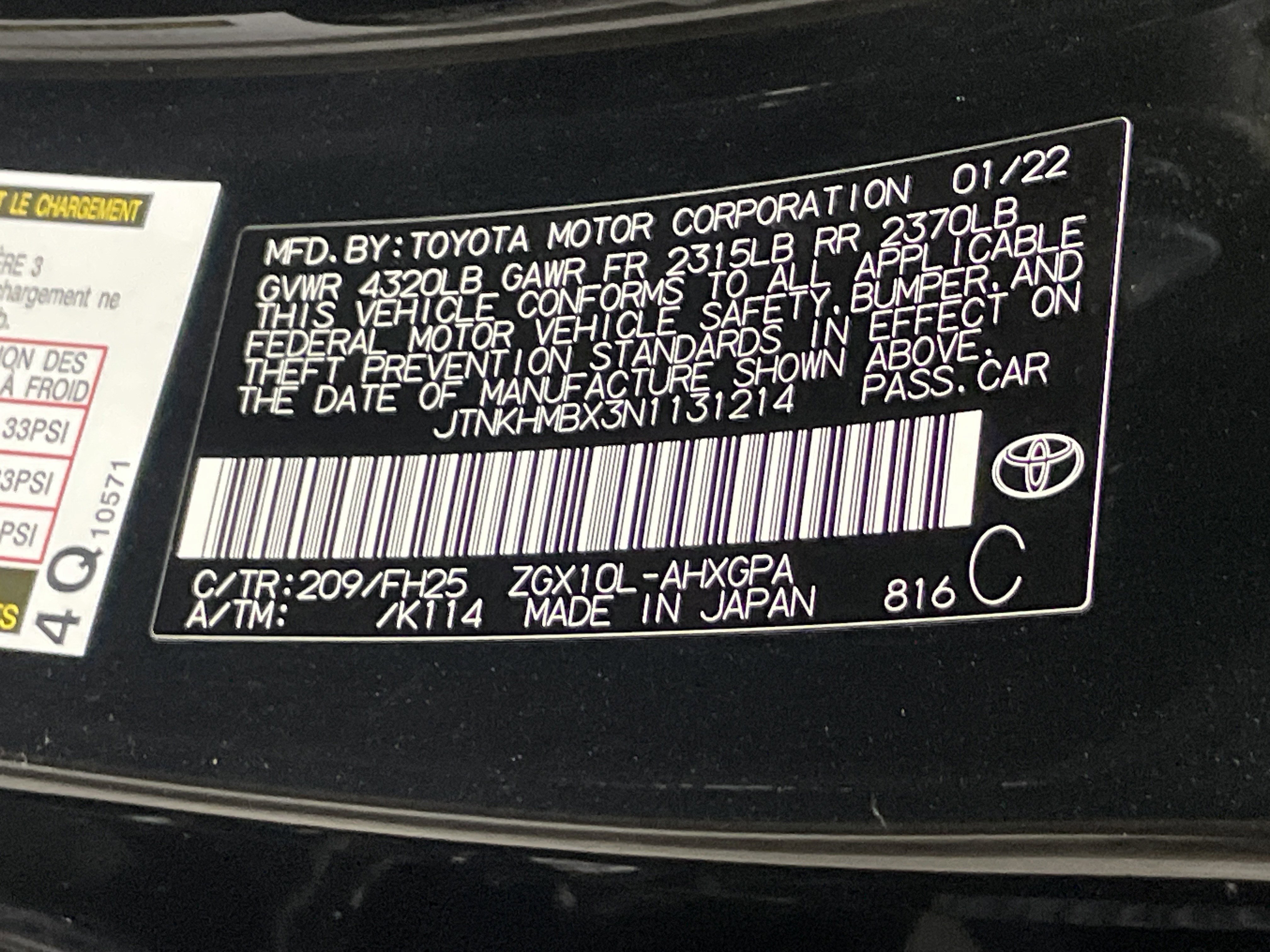 Used 2022 Toyota C-HR Nightshade FWD image 36