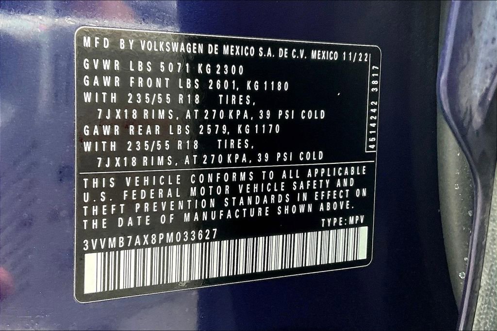 Used 2023 Volkswagen Tiguan SE w/ Panoramic Sunroof Package image 31