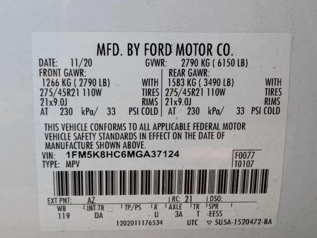 Used 2021 Ford Explorer Platinum w/ Equipment Group 601A image 36