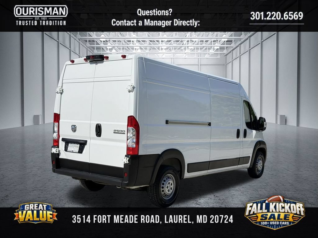 Used 2025 RAM ProMaster 2500 w/ Convenience Group FWD image 6