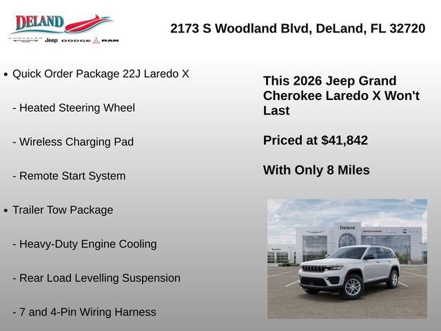 New 2026 Jeep Grand Cherokee Laredo X AWD/4WD image 14