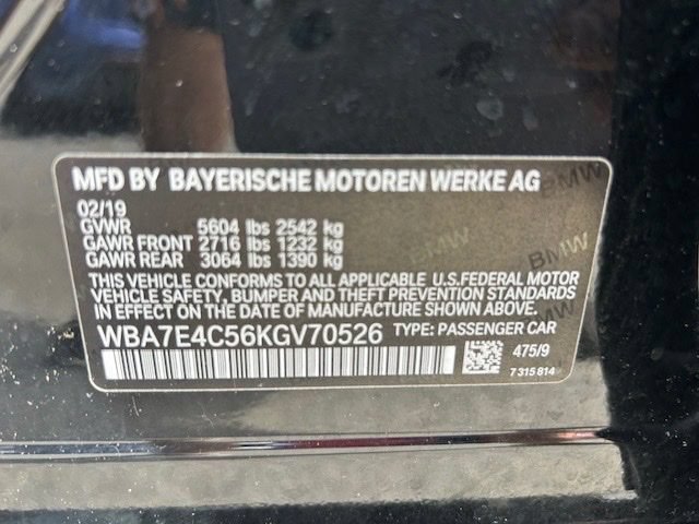 Used 2019 BMW 740i xDrive w/ M Sport Package AWD/4WD image 22