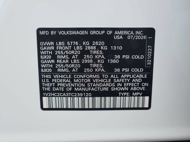 New 2026 Volkswagen Atlas Cross Sport SE AWD/4WD image 25