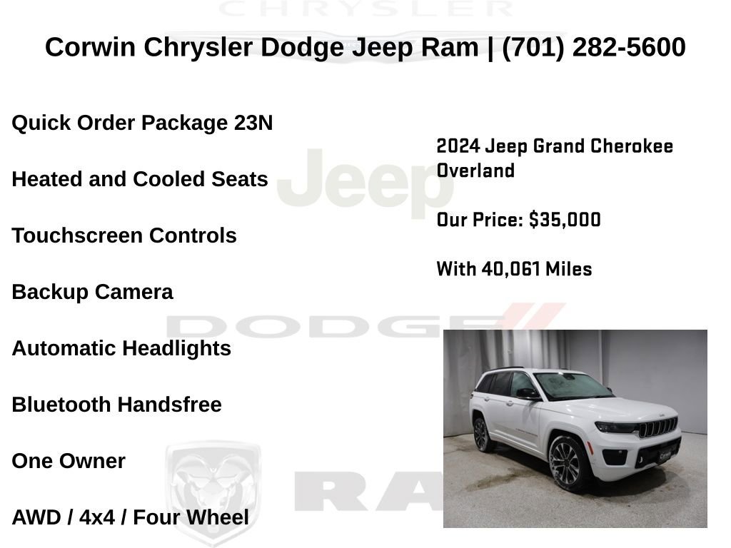 Certified 2024 Jeep Grand Cherokee Overland image 7