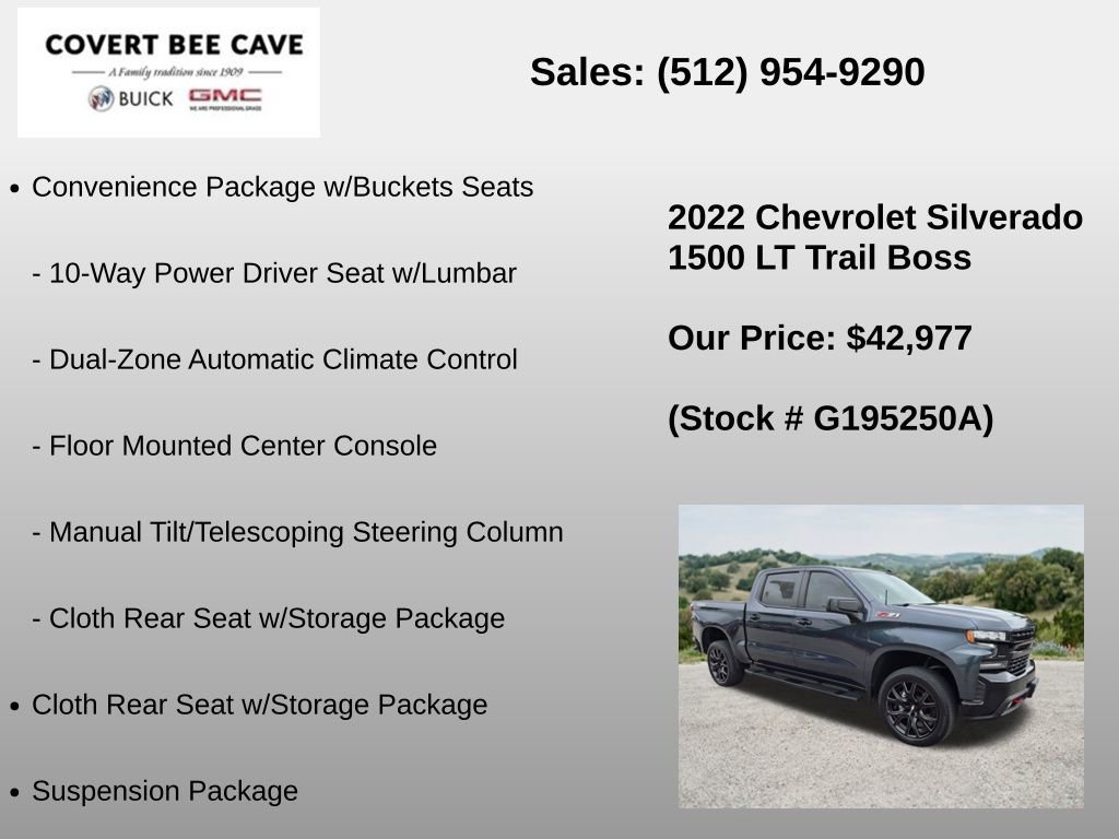 Used 2022 Chevrolet Silverado 1500 LT Trail Boss AWD/4WD image 36