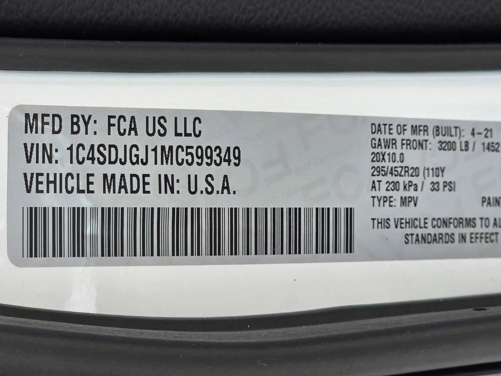 Used 2021 Dodge Durango SRT w/ Technology Group AWD/4WD image 56